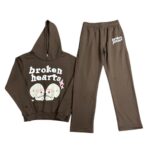 Broken Planet Broken Heart Tracksuit Brown