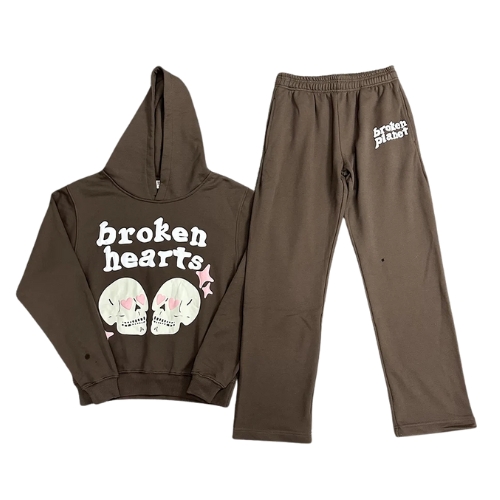 Broken Planet Broken Heart Tracksuit Brown
