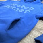 Broken Planet Monochrome Cobalt Blue Hoodie