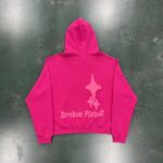 Broken Planet Market Different Worlds Pink Hoodie